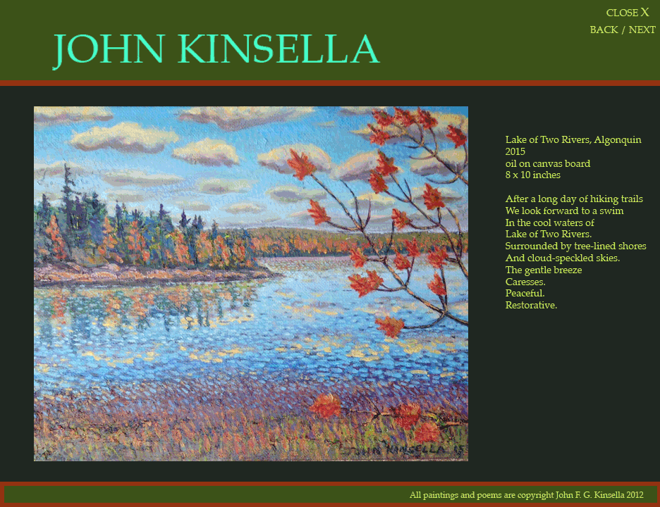 home page john kinsella toronto painter